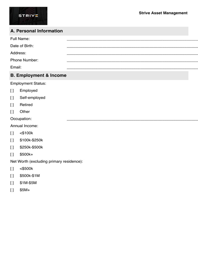 Strive Asset Management IPS Template | PDF | Economies