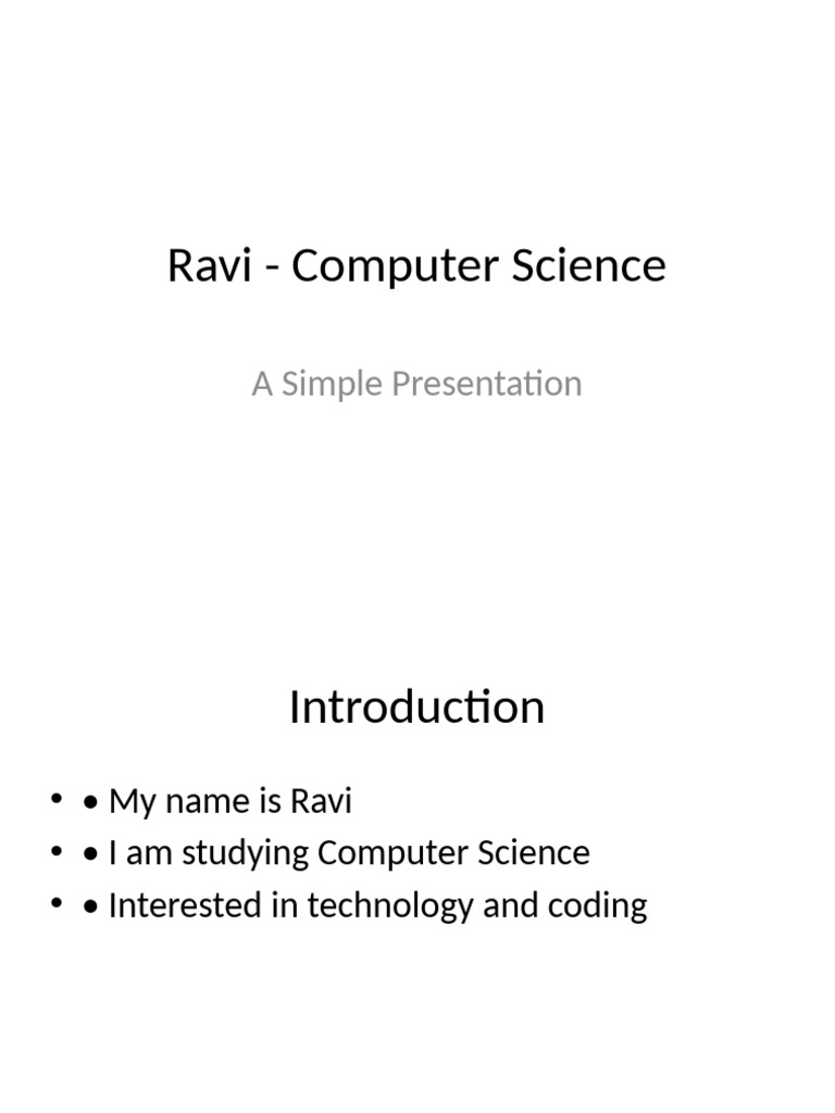 Ravi Computer Science Updated | PDF