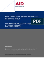 Fuel-Efficient Stove Programs in Idp Settings Summary Evaluation Report Darfur, Sudan