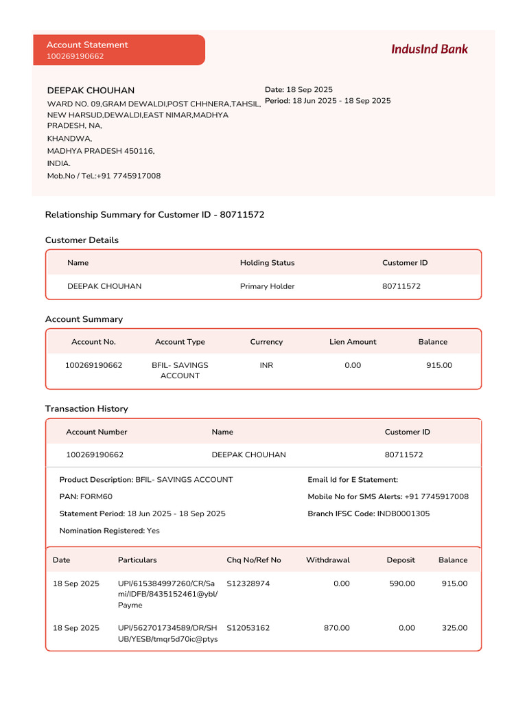 Adhoc18092025124221 100269190662 PDF | PDF | Payments | Banks