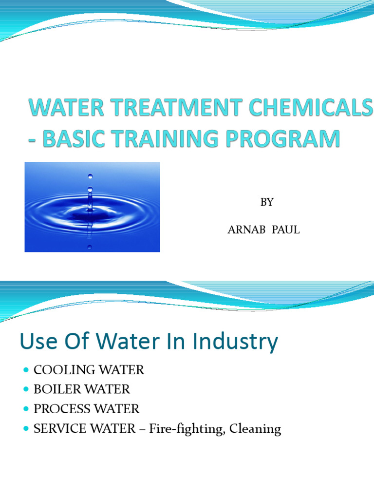 Industrial Water Use and Treatment Guide | PDF | Hydroxide | Salt ...