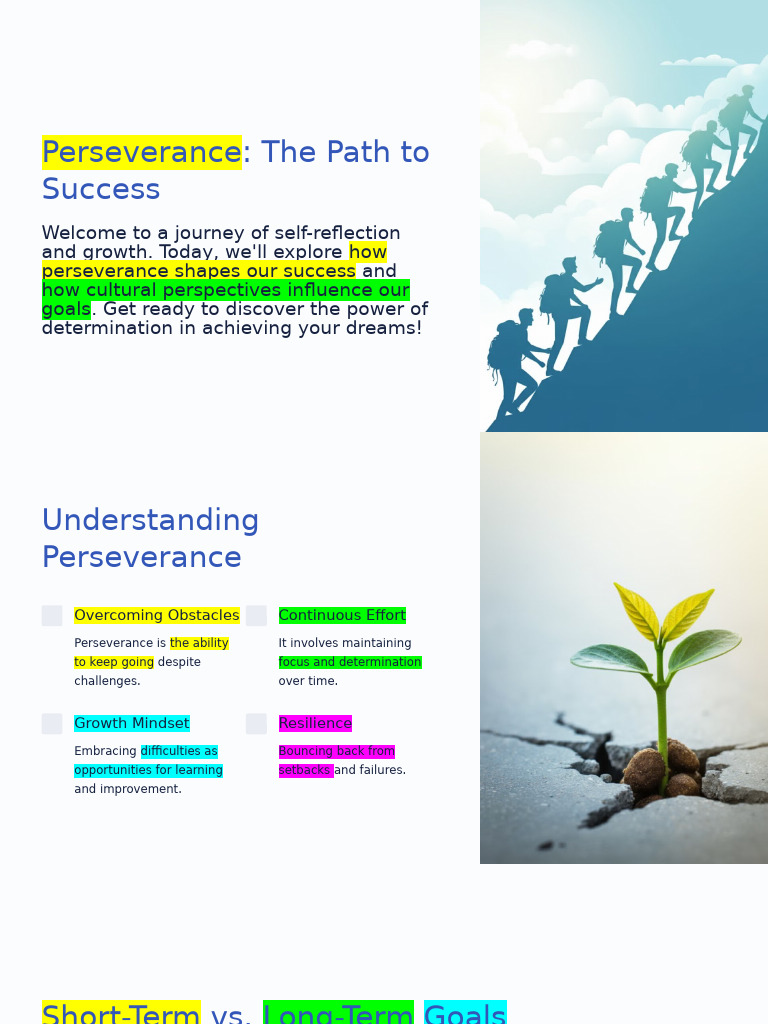 The Power of Perseverance for Success | PDF | Psychological Resilience ...