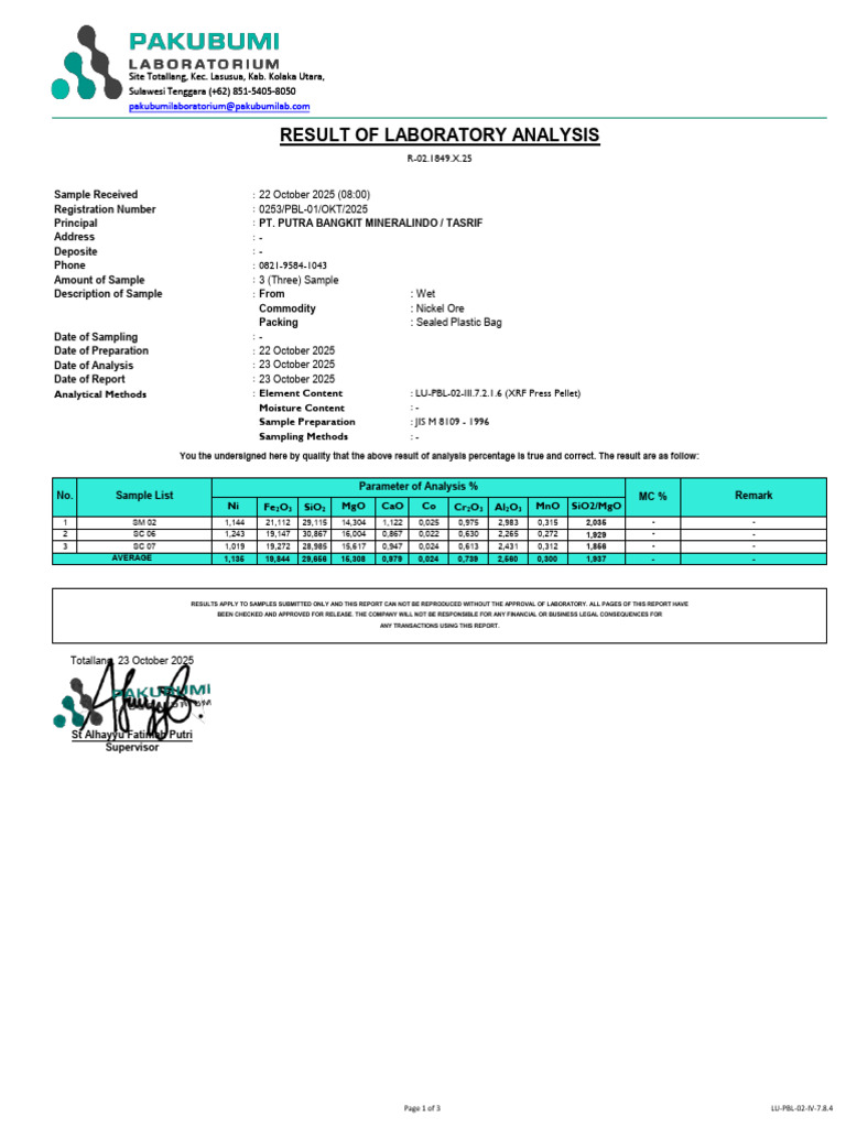 0253-Pbl-01-Okt-2025 Pt. PBM - Roa1849 | PDF | Materials