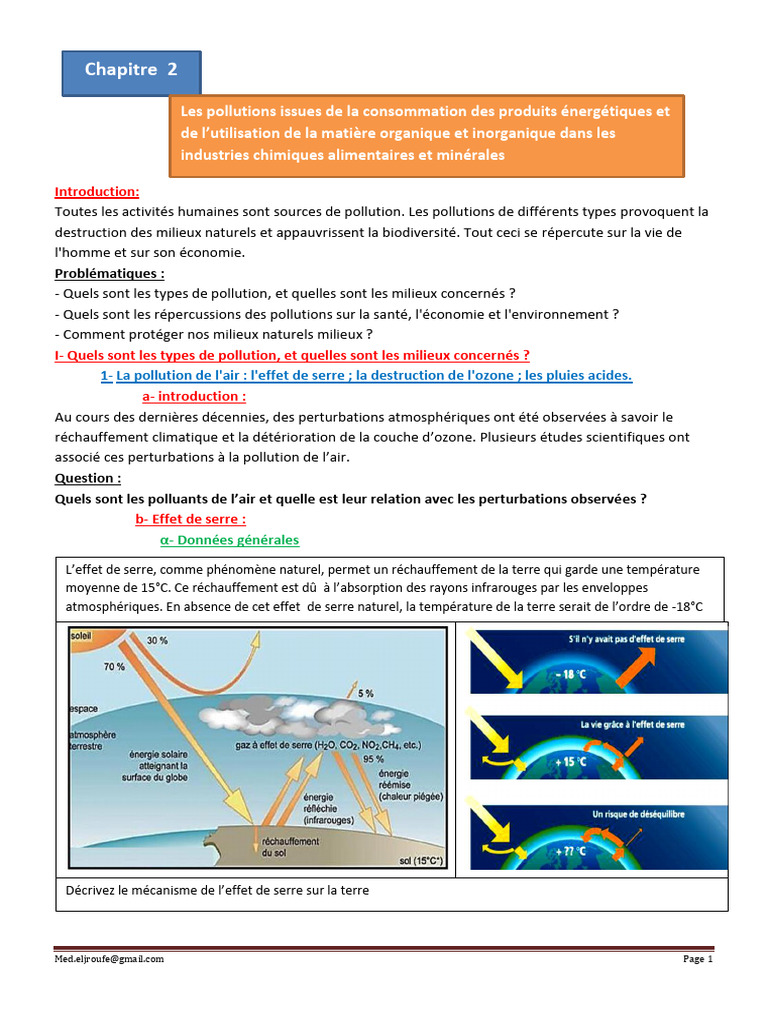 Types de pollution et impacts environnementaux | PDF | la pollution ...