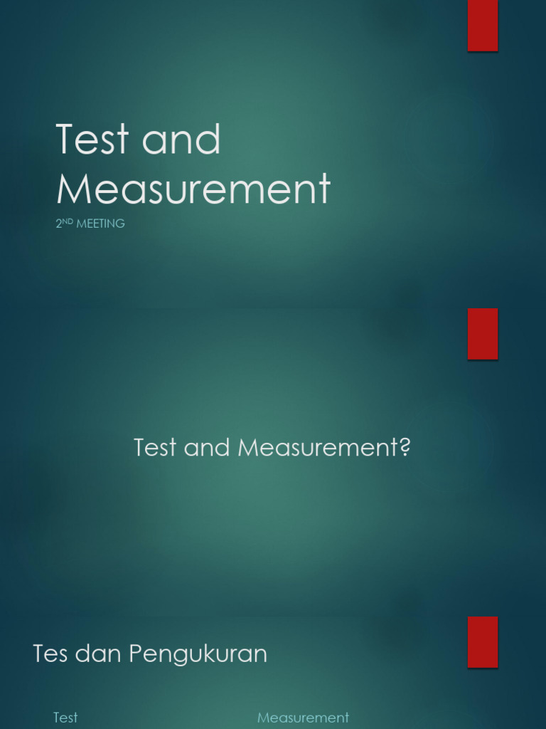 Understanding Test and Measurement Concepts | PDF | Measurement ...