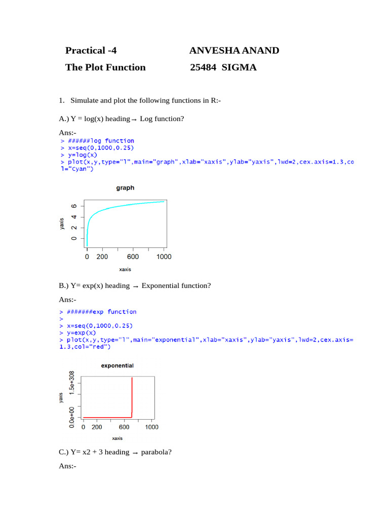 R Functions and Cost Analysis Plots | PDF