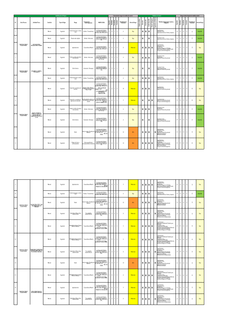 Evaluación de Riesgos Laborales y Control | PDF | ruido