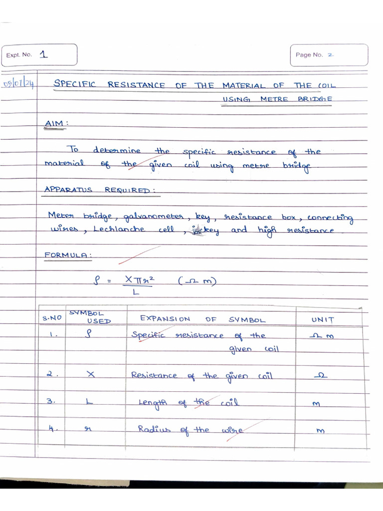 12th Physics Practical 2 | PDF
