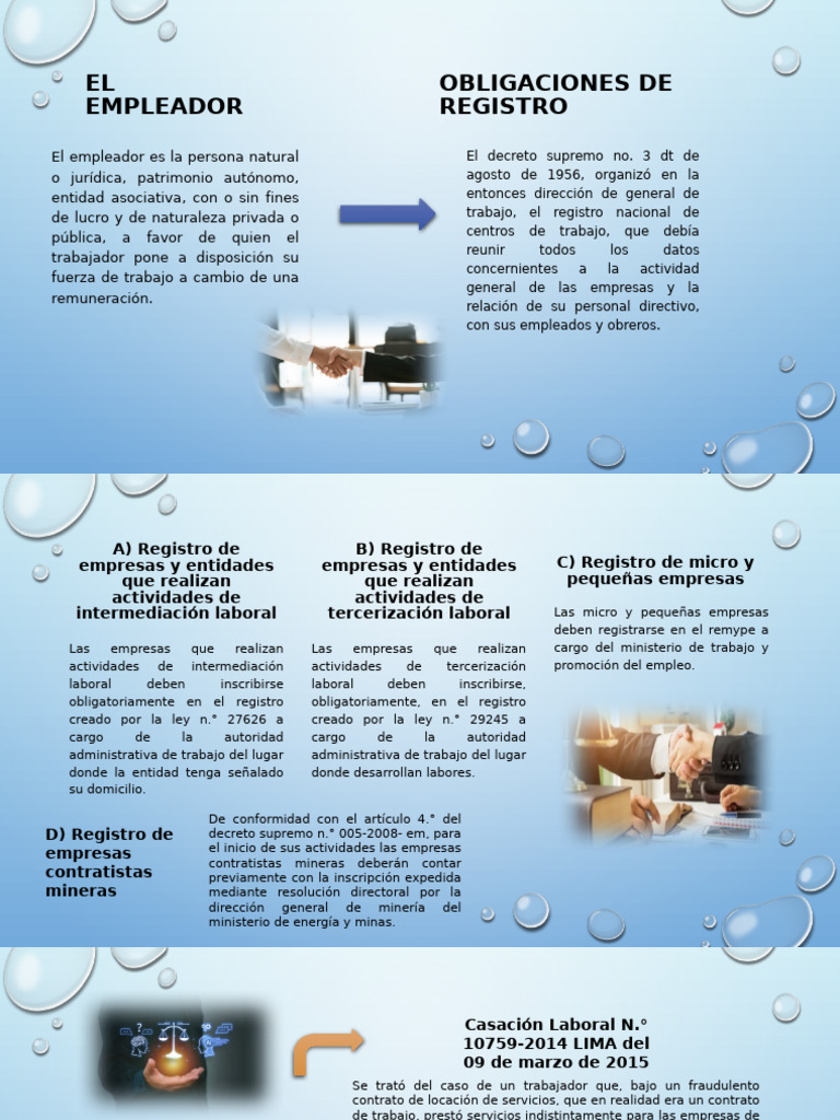 Obligaciones y Registro del Empleador | PDF | Derecho laboral | Justicia