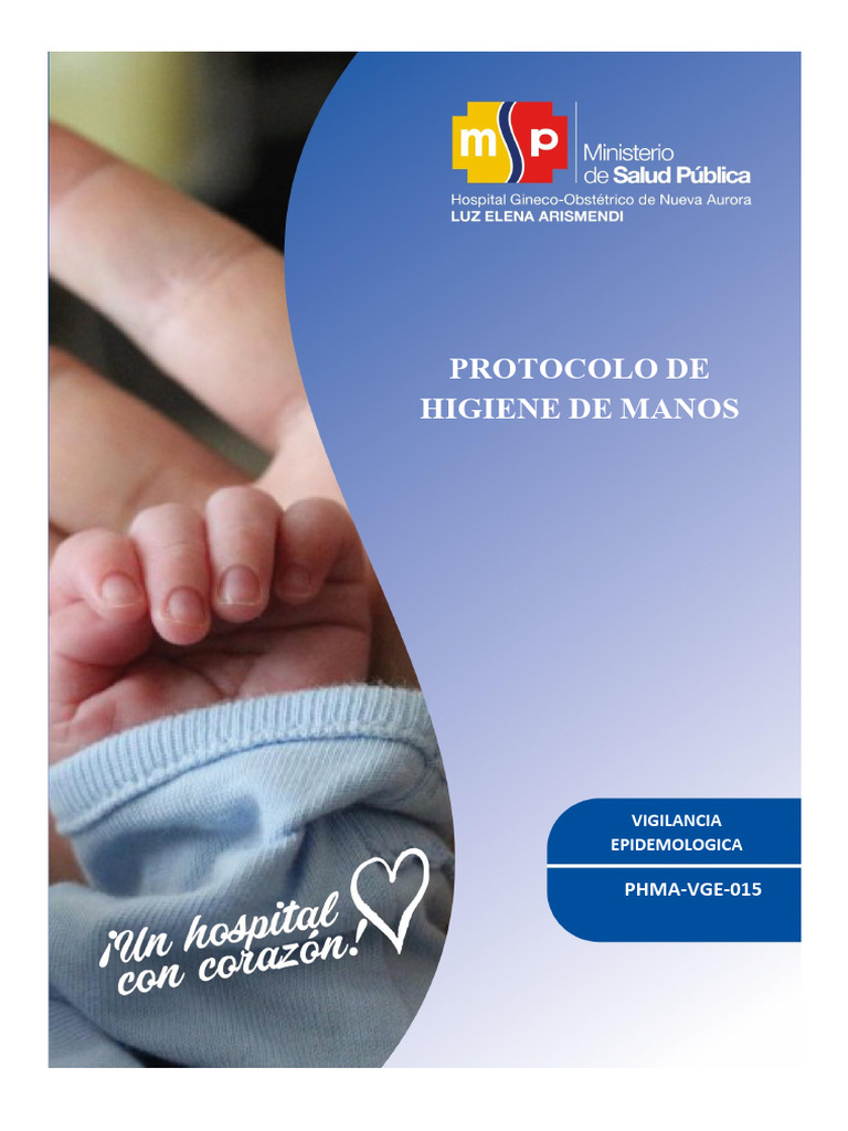 Protocolo de Higiene de Manos en Hospital | PDF | Lavado de manos | Higiene