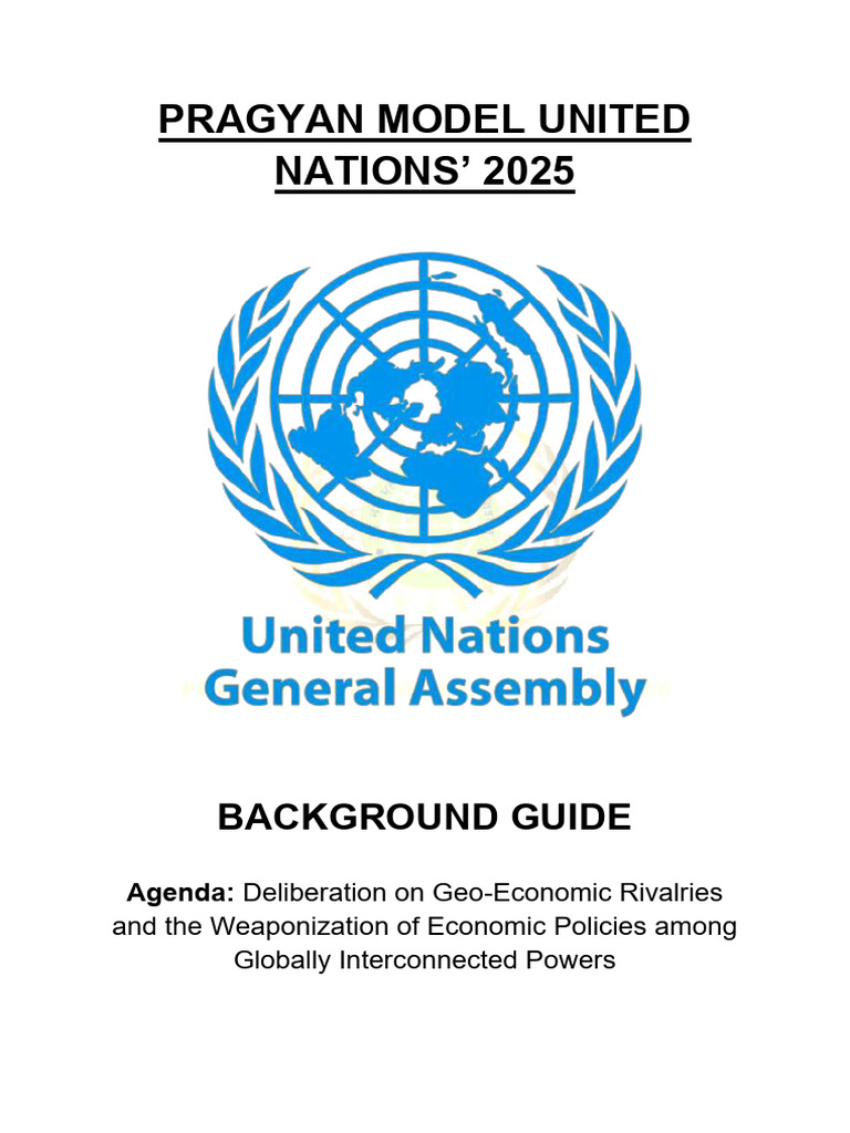 Geo-Economic Rivalries in 2025 MUN | PDF | United Nations ...