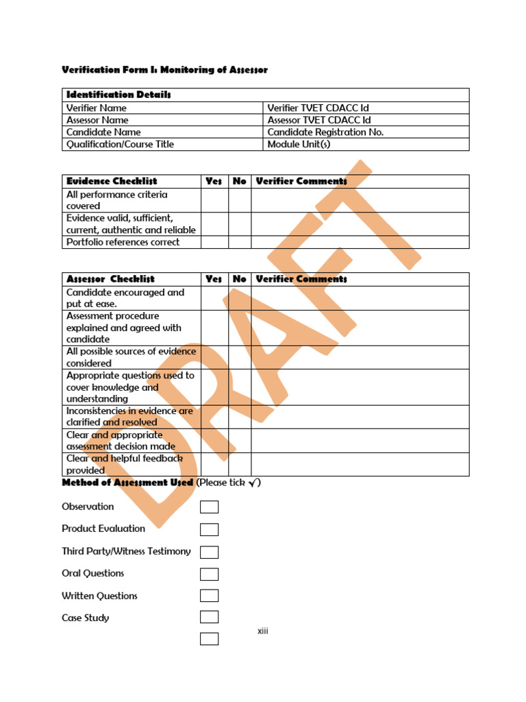 CDACC Exam Verification Forms | PDF | Vocational Education