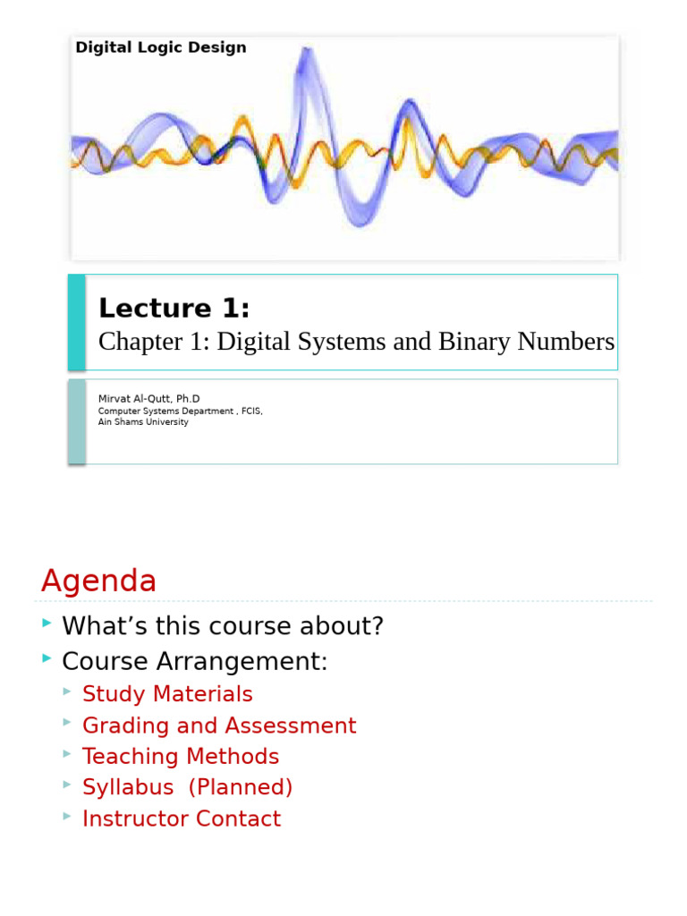 Digital Logic Design Course Overview | PDF | Decimal | Numbers