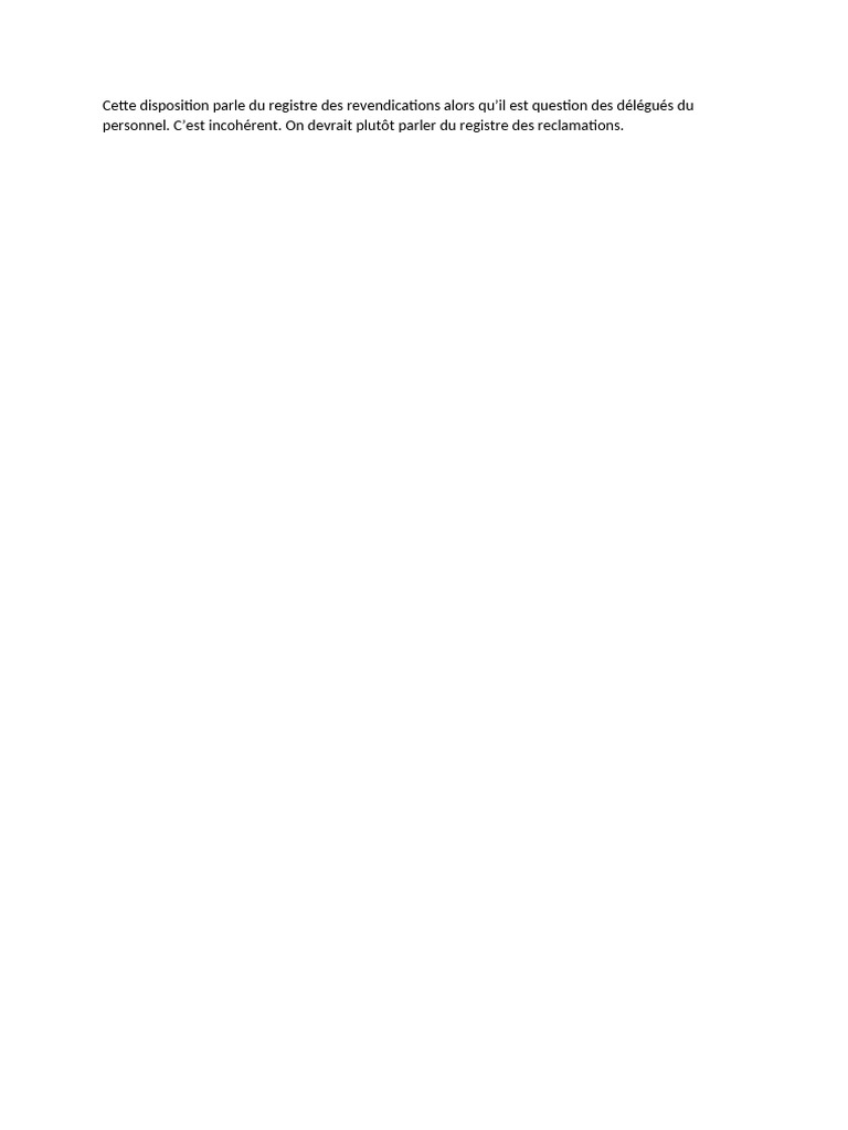 Article 27 de Larrete 1010 Relatif A Linstitution Des Delegues Du ...