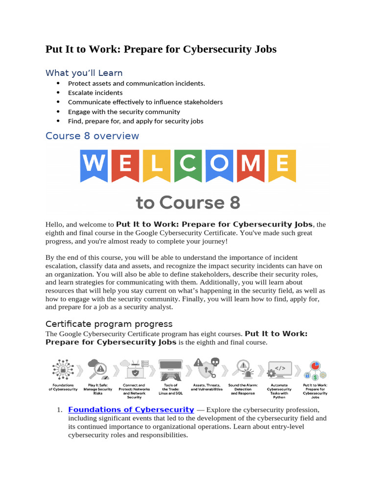 Cybersecurity Job Preparation Guide | PDF | Computer Security | Security