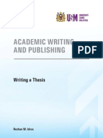 Writing A Thesis