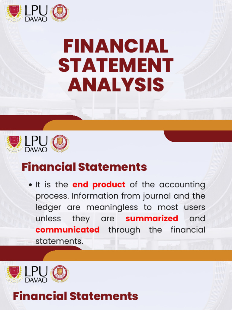 Financial Statement Analysis Guide | PDF | Financial Statement Analysis ...