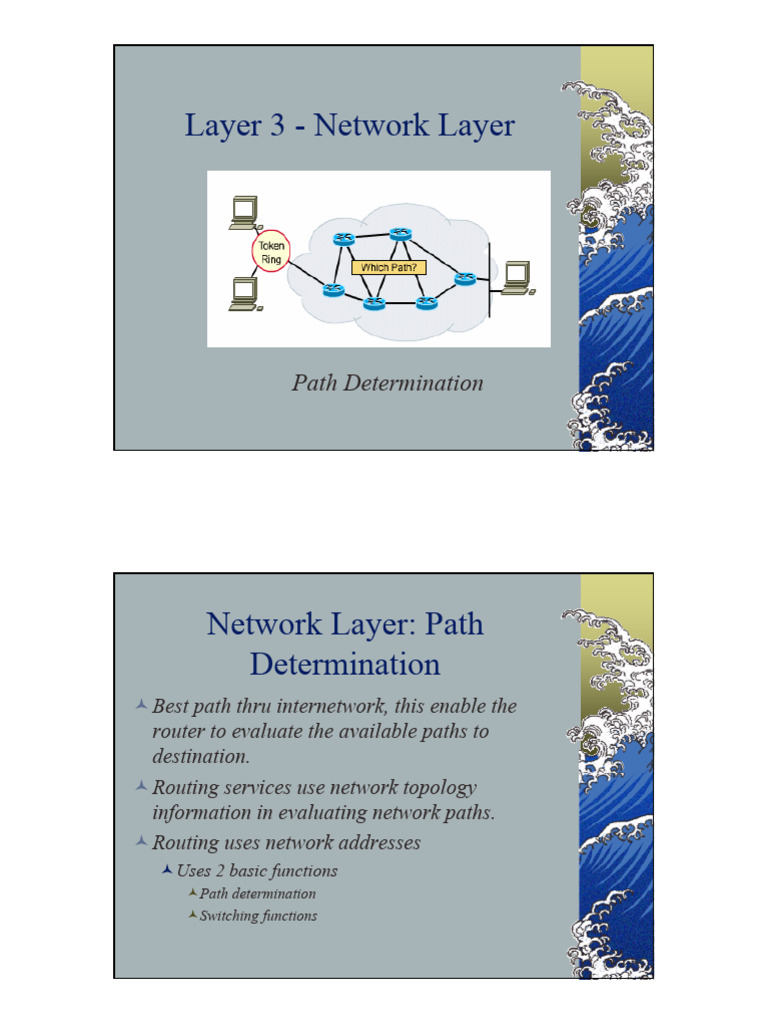 Network Layer Path Determination Guide | PDF | Routing | Computer Network