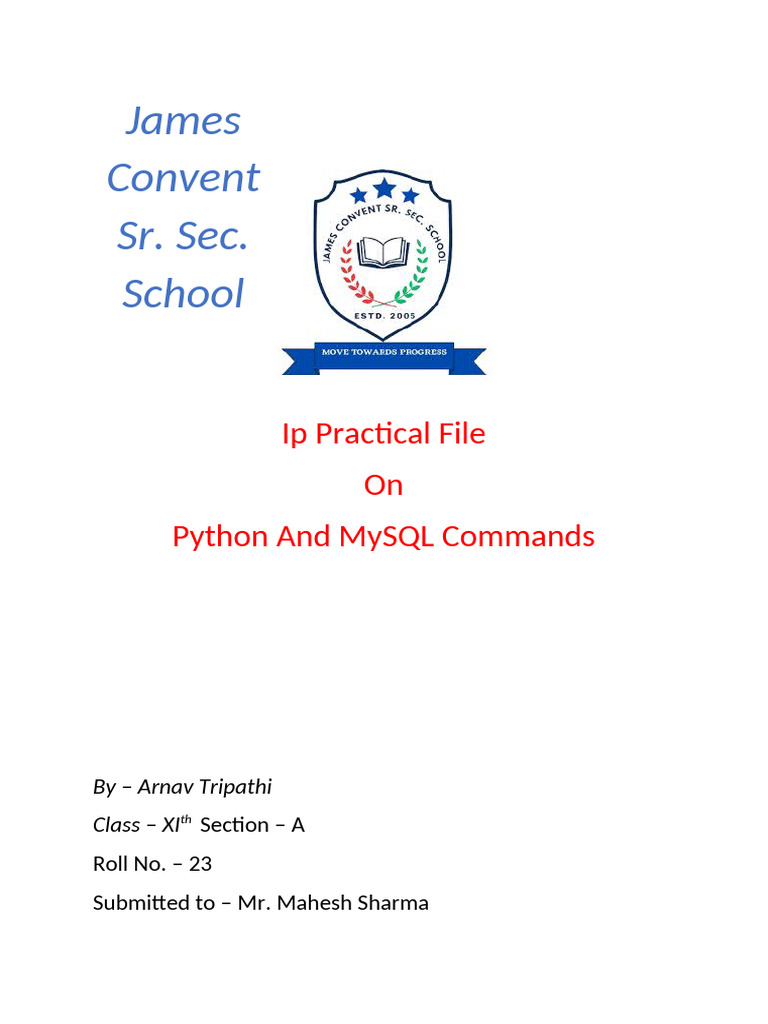 Python and MySQL Commands Guide | PDF