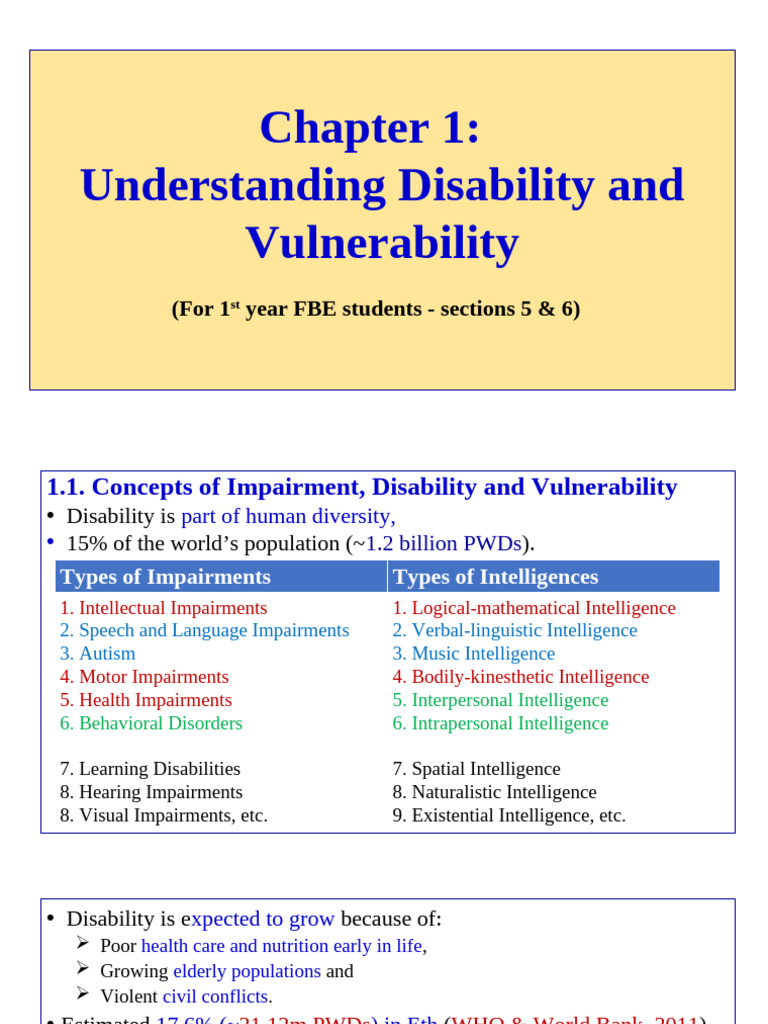 Disability, Vulnerability, and Impairment Insights | PDF | Disability ...