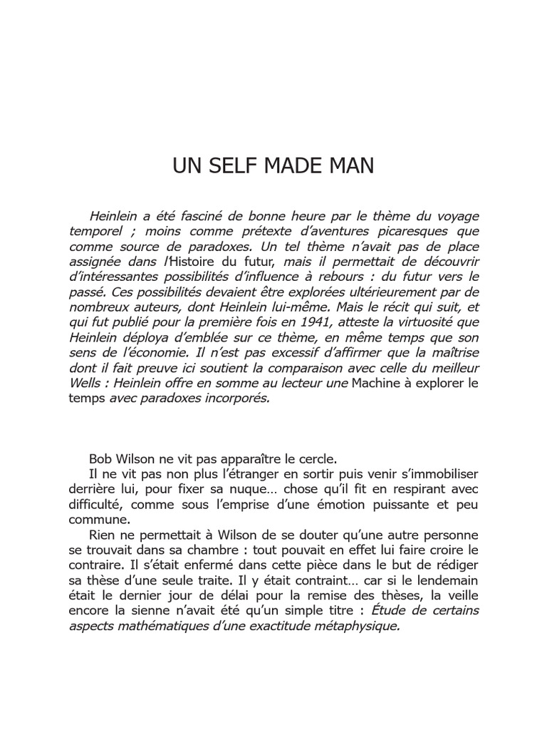Heinlein, Robert - A Self Made Man | PDF