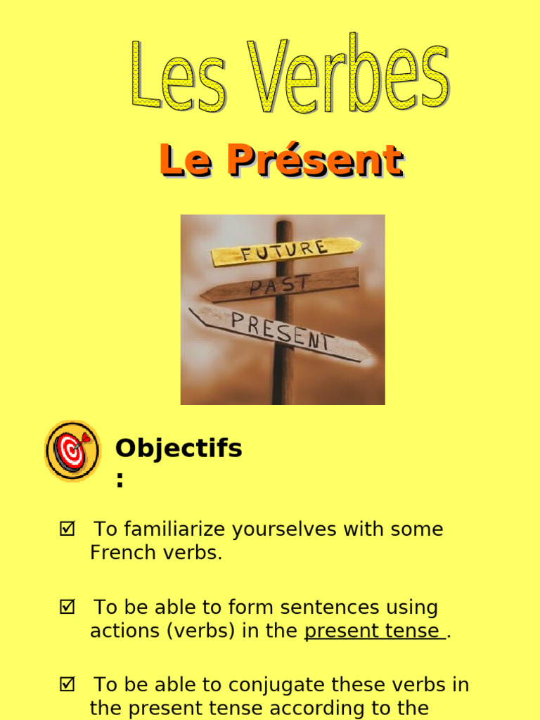 Conjugaison des verbes au présent | PDF | Grammaire | Morphologie
