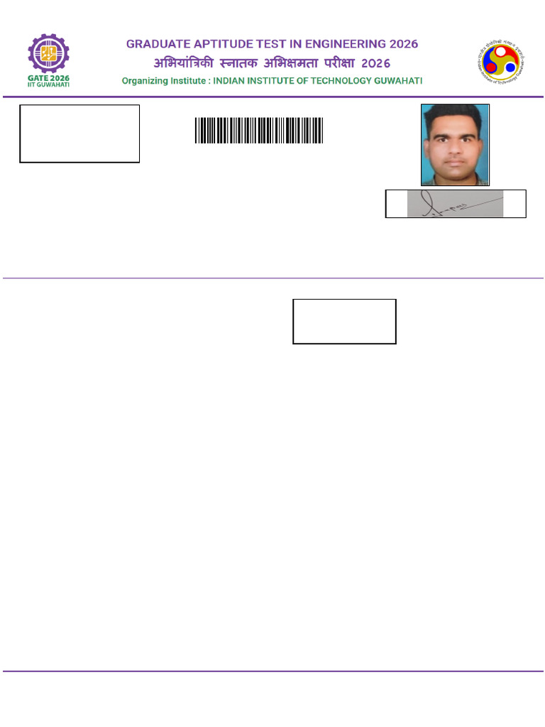 GATE 2026 Application Form Details | PDF | Qualifications
