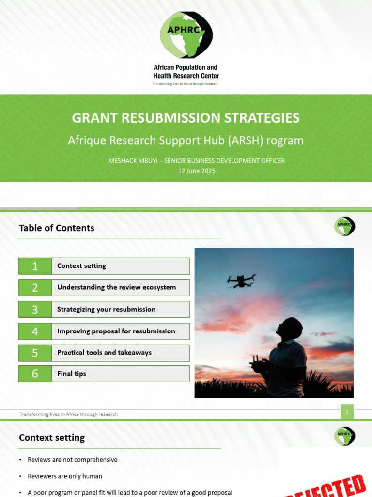 Grant Resubmission Strategies Final 12-06-2025 | PDF | Methodology ...