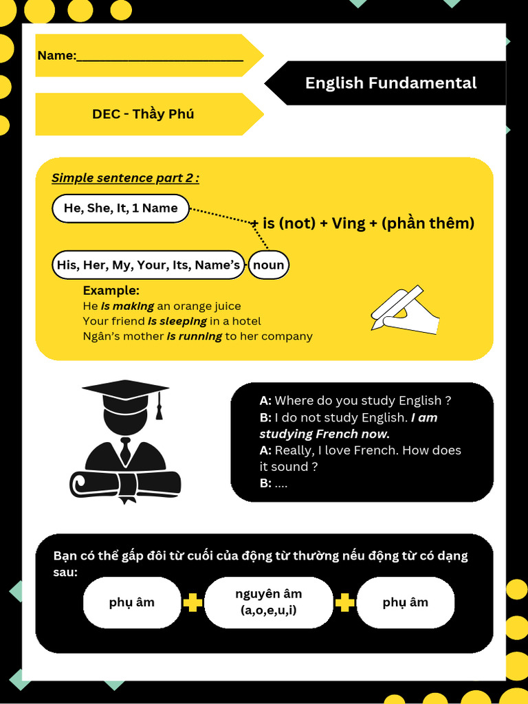 DEC - Fundamental English (IPA Part 1 and Present Continuous) | PDF ...
