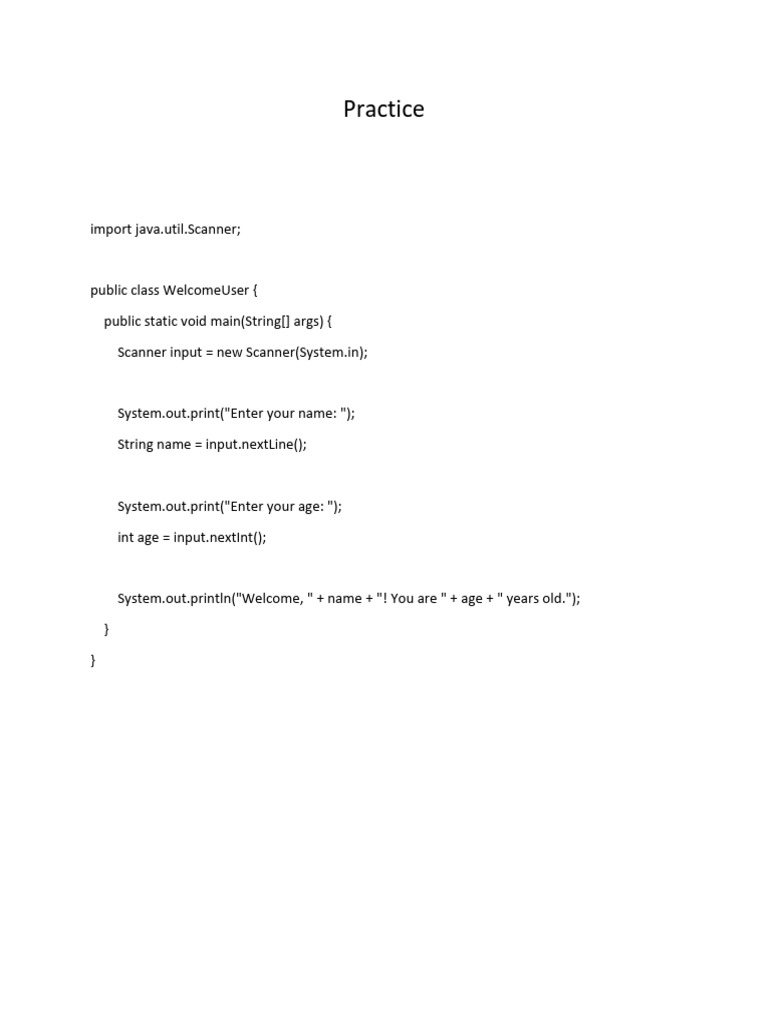Java Programming Practice Exercises | PDF | Discrete Mathematics ...