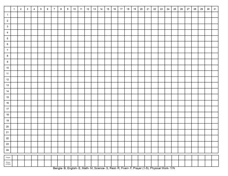 Prayer and Work Tracking Guide | PDF