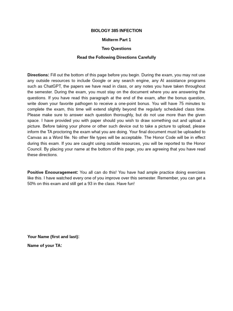 Myxoma Virus and Rabbit Control Exam | PDF
