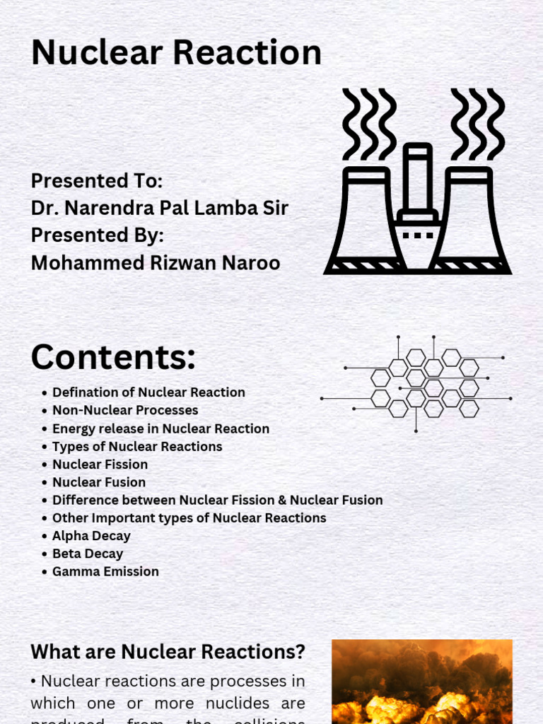 Understanding Nuclear Reactions Explained | PDF | Nuclear Physics ...