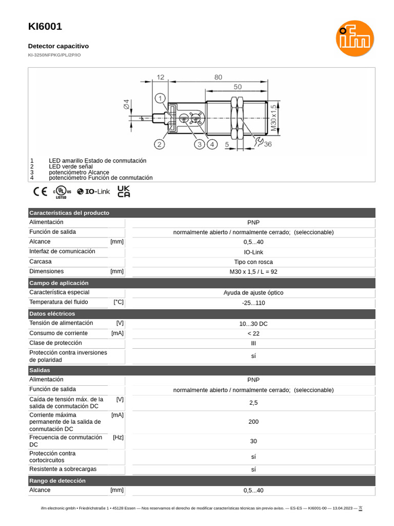 Ki6001 00 - Es Es | PDF | Diodo emisor de luz | Electricidad