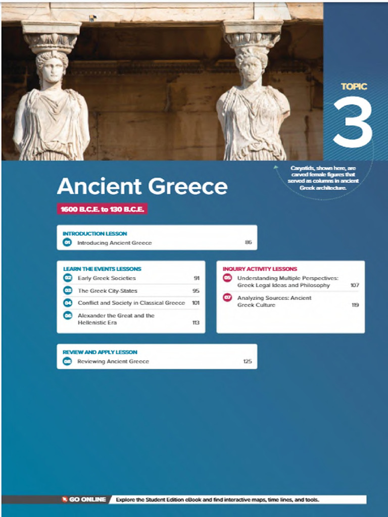 Topic 3 Ancient Greece Searchable | PDF | Mycenaean Greece | Greeks