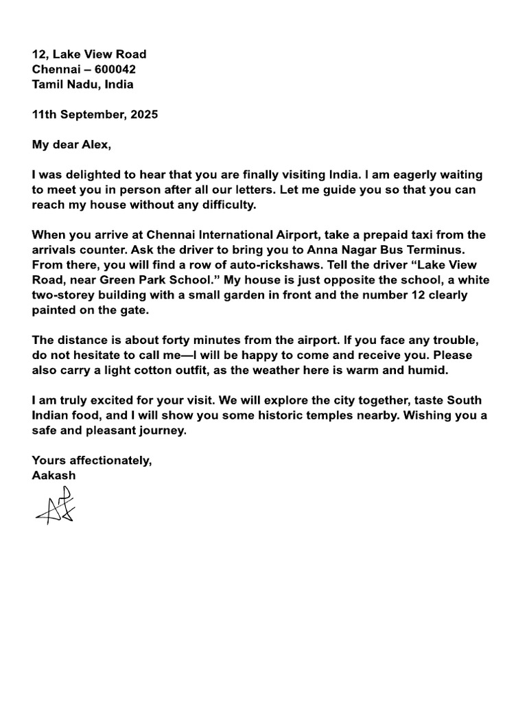 Eng Informal Letter Penfriend | PDF