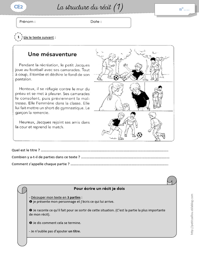 Structure d'un récit en trois parties | PDF