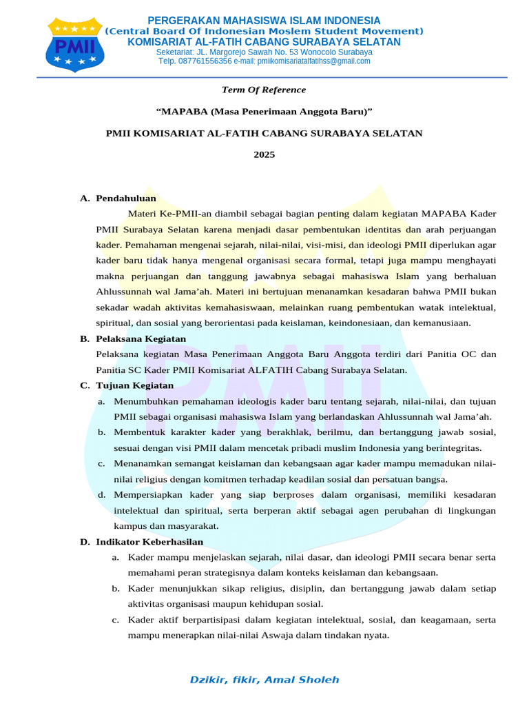 Tor Mapaba Ke-Pmii An | PDF