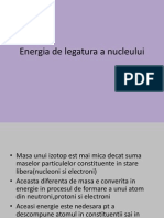 Energia de Legatura A Nucleului