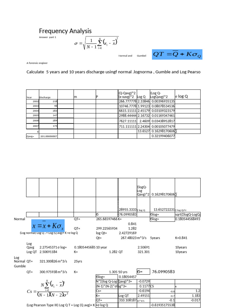 Hydro PP Log Normal Freq 2022 Presented 19 Sept | PDF