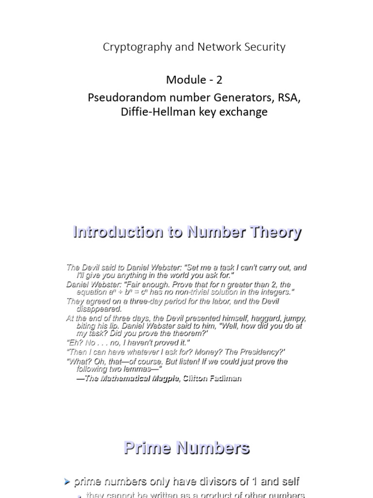 BCS703 Module 2: Key Exchange Methods | PDF | Key (Cryptography ...