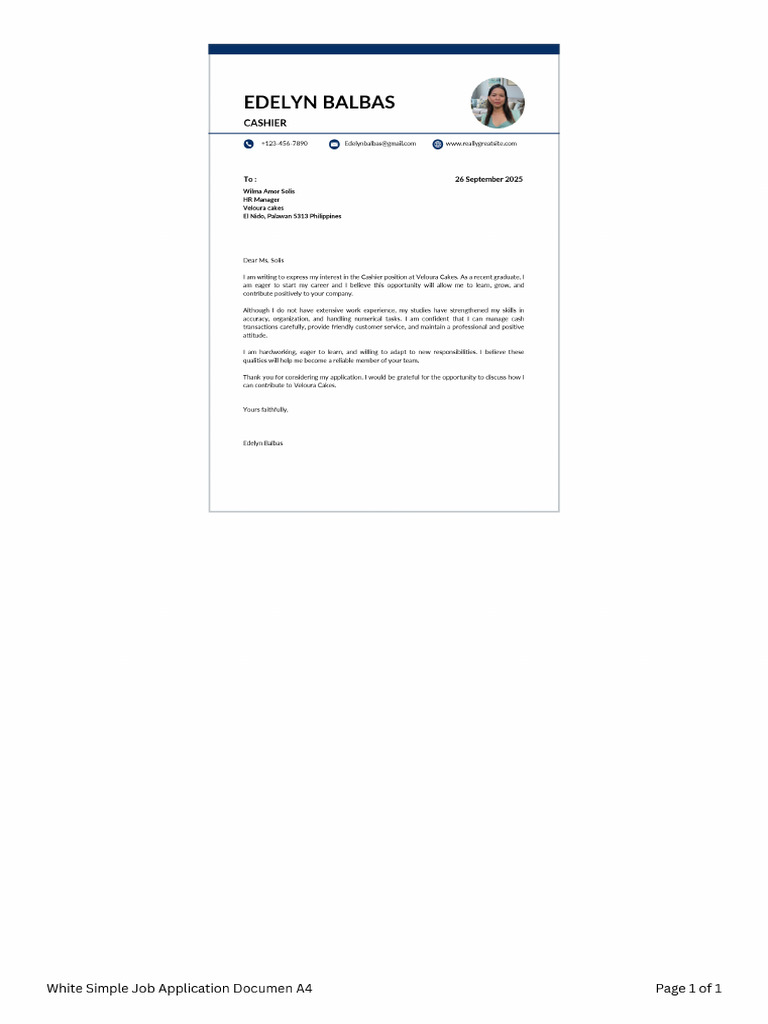 White Simple Job Application Documen A4 - 20250926 - 131743 - 0000 | PDF