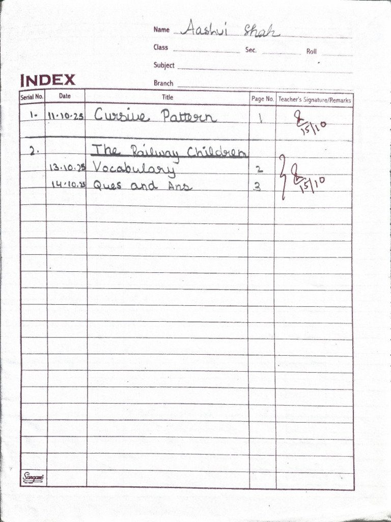 Railway Copy Work | PDF