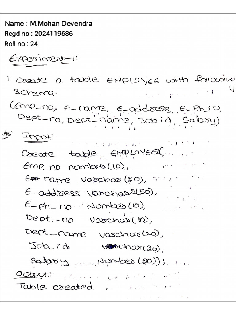 Dbms Activity 1 | PDF