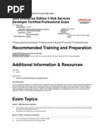 Java Enterprise Edition 5 Web Services Developer Certified Professional Exam