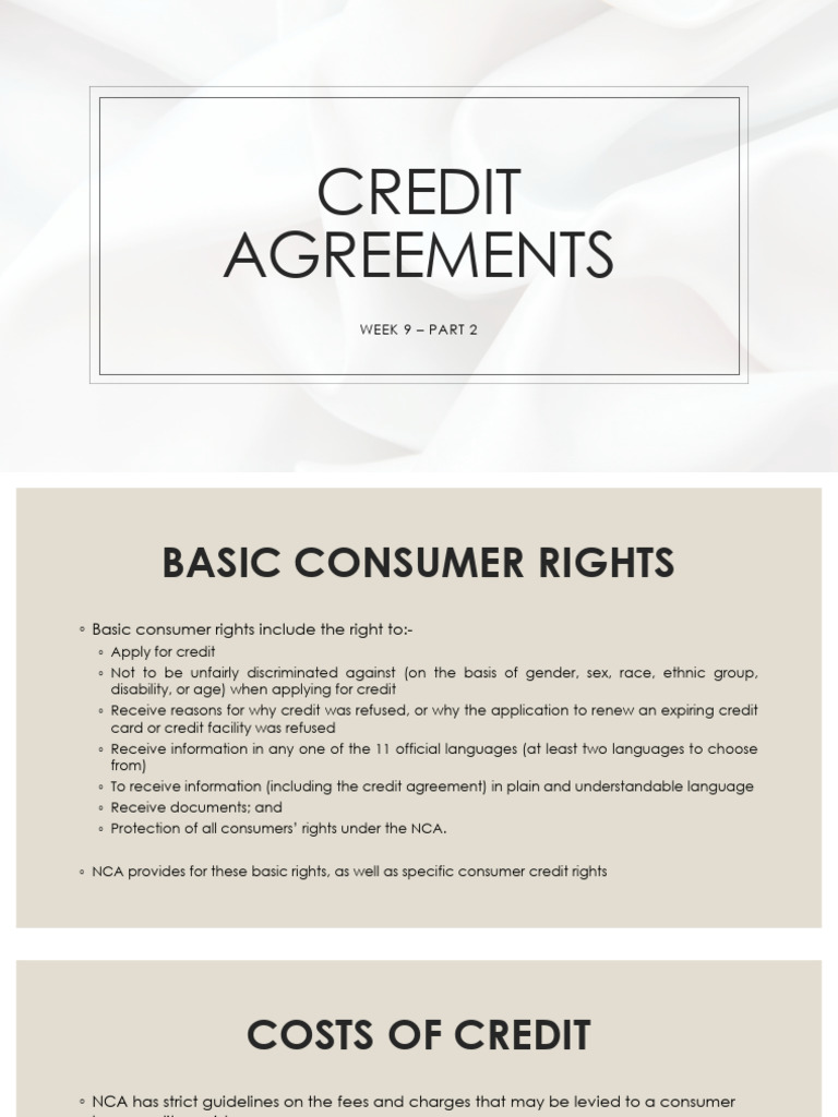 Understanding Consumer Credit Rights | PDF | Credit Card | Credit