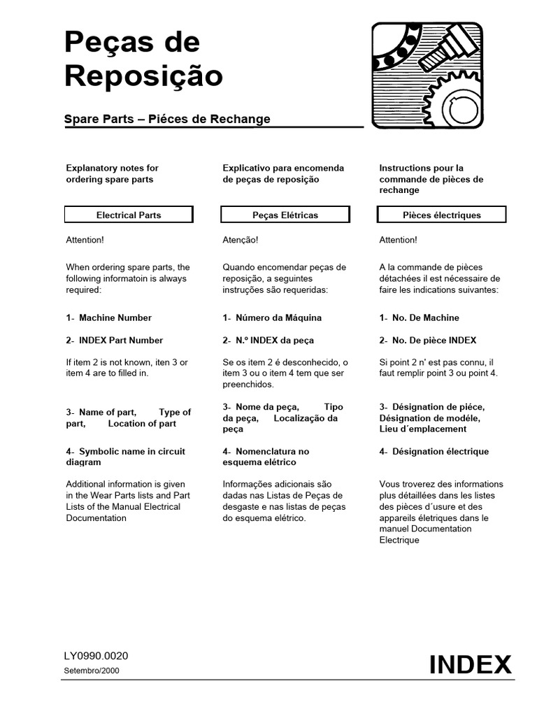 Guia para Encomenda de Peças de Reposição | PDF