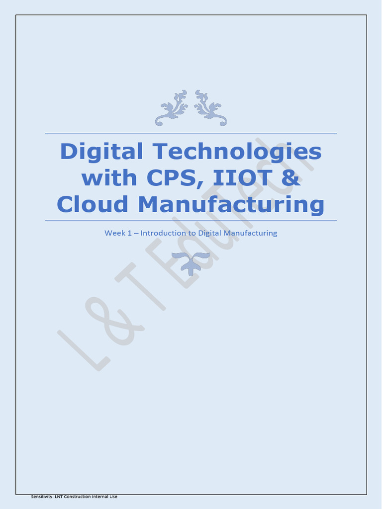 Digital Manufacturing Evolution Overview | PDF | Internet Of Things ...