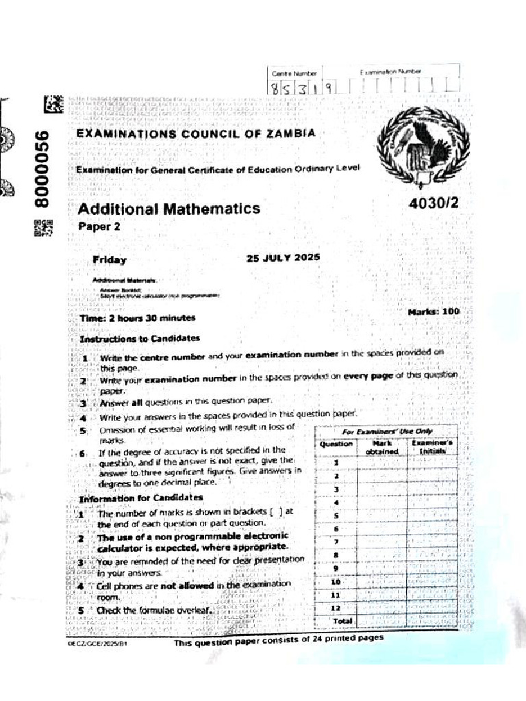 2025 Addma Gce p2 | PDF
