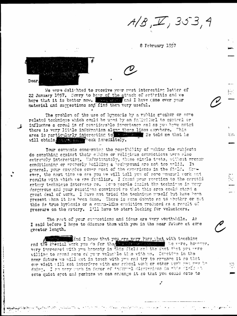 1957 Letter on Technical Concerns | PDF